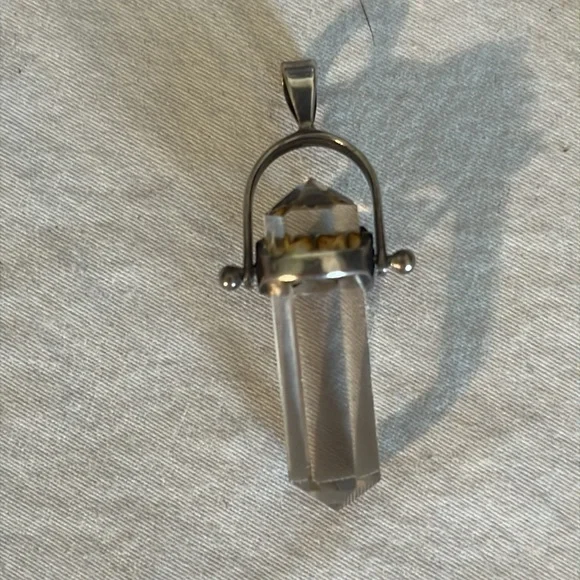 Silver crystal with onyx - Picture 3 of 4